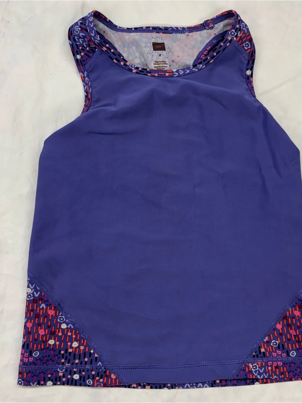 Tea Purple Activewear Tank Cropped Leggings Girls Size 5